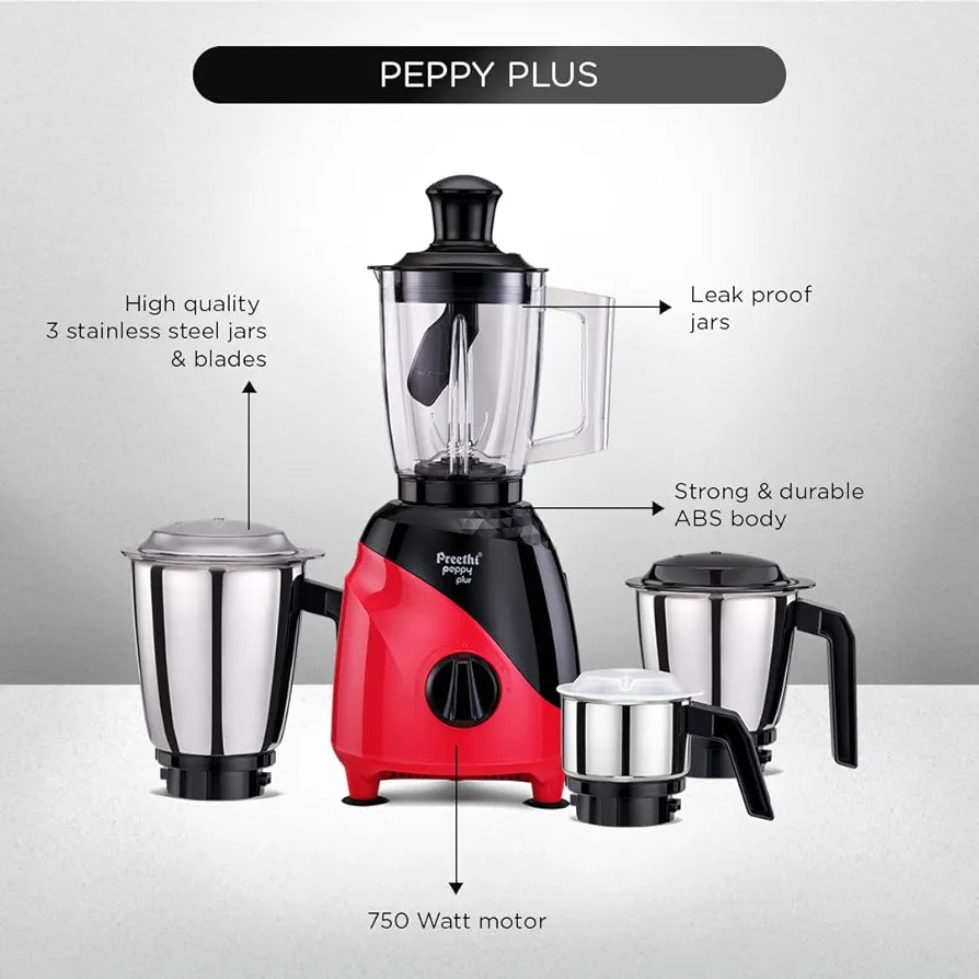 PREETHI MIXI PEPPY PLUS 750W PREETHI MIXI PEPPY PLUS 750W